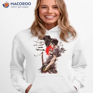 from arfrica to japan afro samura shirt hoodie 1