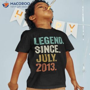 funny 10 year old july 2013 vintage retro 10th birthday gift shirt tshirt