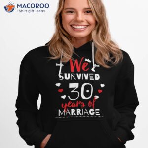 funny 30th wedding anniversary shirt gifts for couples hoodie 1