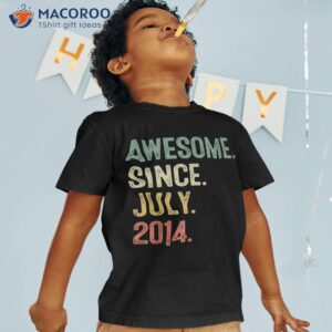 funny 9 year old july 2014 vintage retro 9th birthday gift shirt tshirt