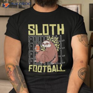 funny american football footballer player sloth shirt tshirt