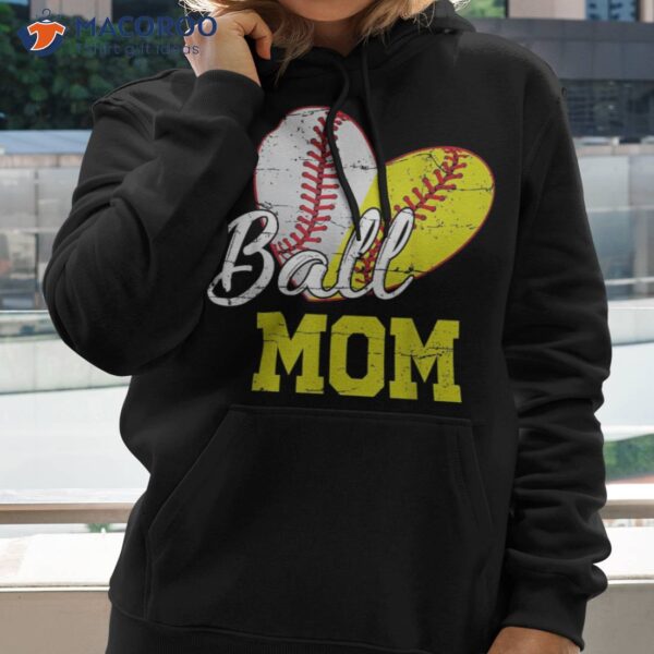 Funny Ball Mom Softball Baseball Gifts For Mothers Day Shirt