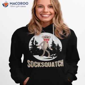 funny bigfoot sighting sock monkey sasquatch socksquatch shirt hoodie 1