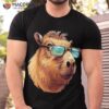 Funny Capybara With Glasses Beach Summer Animal Lover Shirt