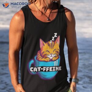 funny cat cat ffeine shirt tank top