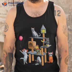 funny cat horror movies cute halloween for kitty lovers shirt tank top