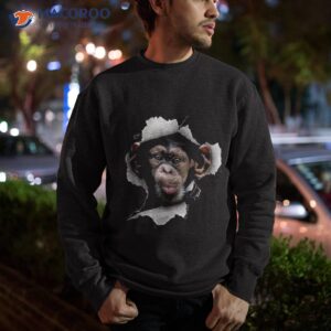 funny chimp monkey chimpanzee monkey shirt sweatshirt