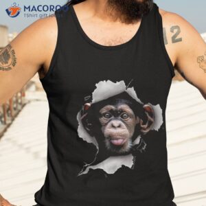 funny chimp monkey chimpanzee monkey shirt tank top 3