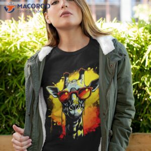 funny cool giraffe wears super quality glasseslover design shirt tshirt 4