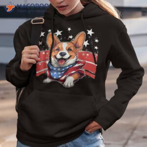 funny corgi dog 4th of july anime stars flag for shirt hoodie 3