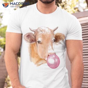 Funny Cow Bubble Gum Not In The Mood Western Farm Animal Shirt