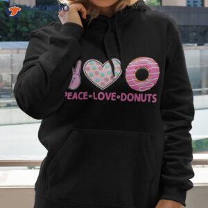 funny doughnut donut lover peace love donuts themed shirt hoodie