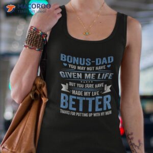 funny father s day bonus dad gift from daughter son wife shirt tank top 4