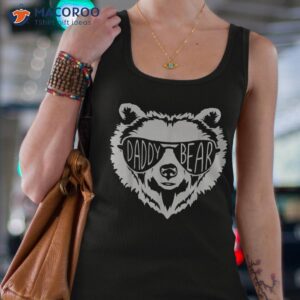 funny father s day daddy bear face with sunglasses shirt tank top 4