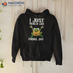 funny frog gift for kids cool tadpole lover shirt hoodie