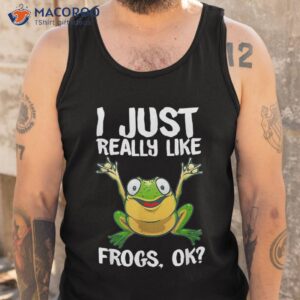 funny frog gift for kids cool tadpole lover shirt tank top