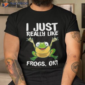 funny frog gift for kids cool tadpole lover shirt tshirt