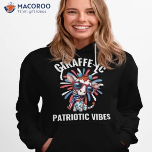 funny giraffe patriotic vibes 4th of july usa independence shirt hoodie 1