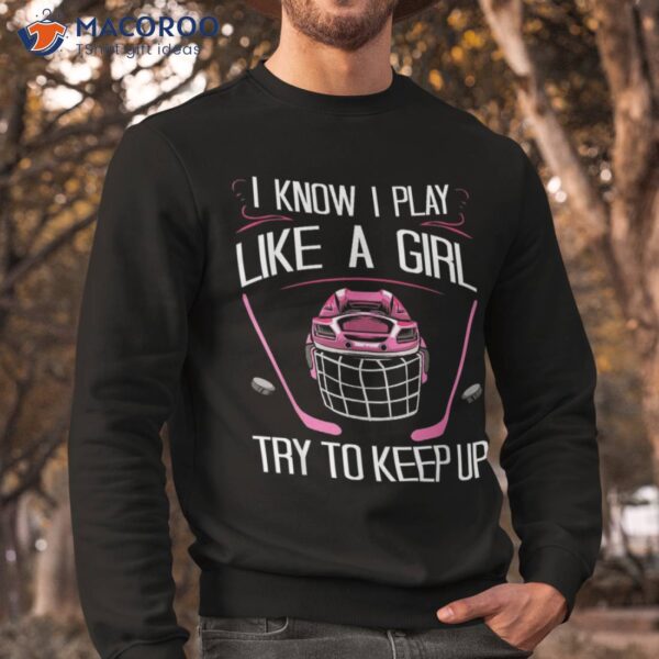Funny Girls Hockey Designs For Field Novelty Shirt