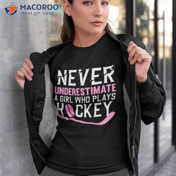 Funny Hockey Art For Girls Field Player Sport Shirt