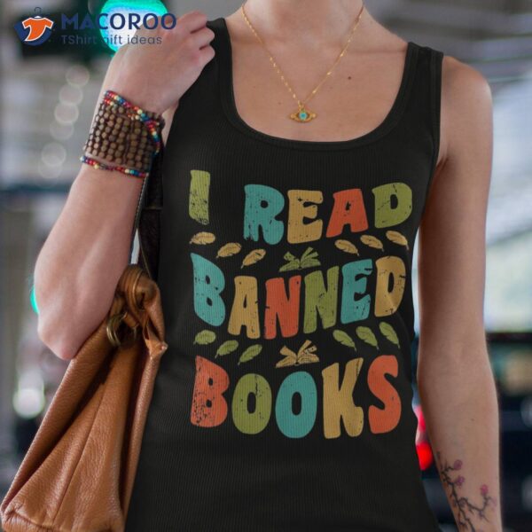 Funny Librarian Freedom Reader Grunge I Read Banned Books Shirt