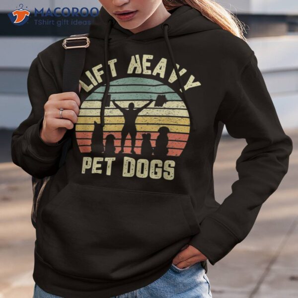 Funny Lift Heavy Pet Dogs Gym Fitness Weight Lifting Shirt