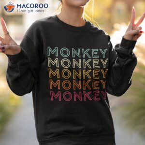 funny monkey ape gorilla retro shirt sweatshirt 2