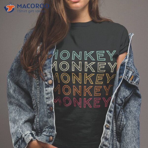 Funny Monkey Ape Gorilla Retro Shirt