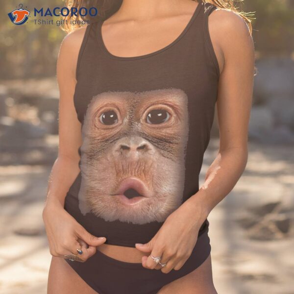 Funny Monkey Face Blowing Shirt