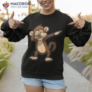 funny monkey shirt kids gift for birthday tees sweatshirt 1