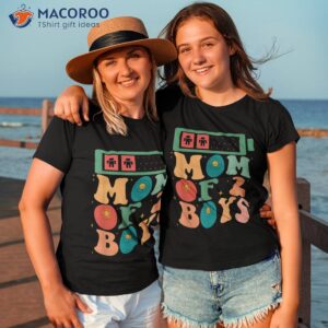 funny mothers day mom of 2 boys outfit from son groovy shirt tshirt 3