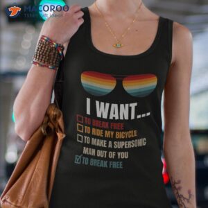 funny music lover gifts bicycle costume i want it all shirt tank top 4