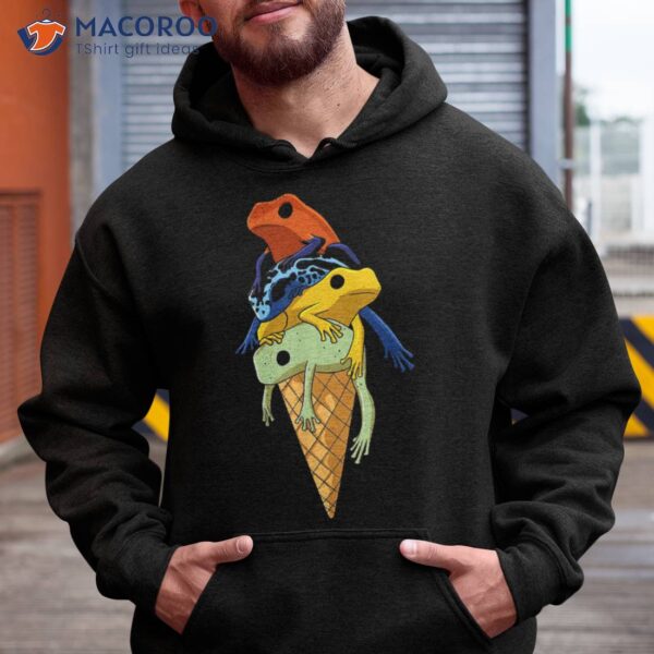 Funny Poison Dart Frogs Ice Cream Shirt