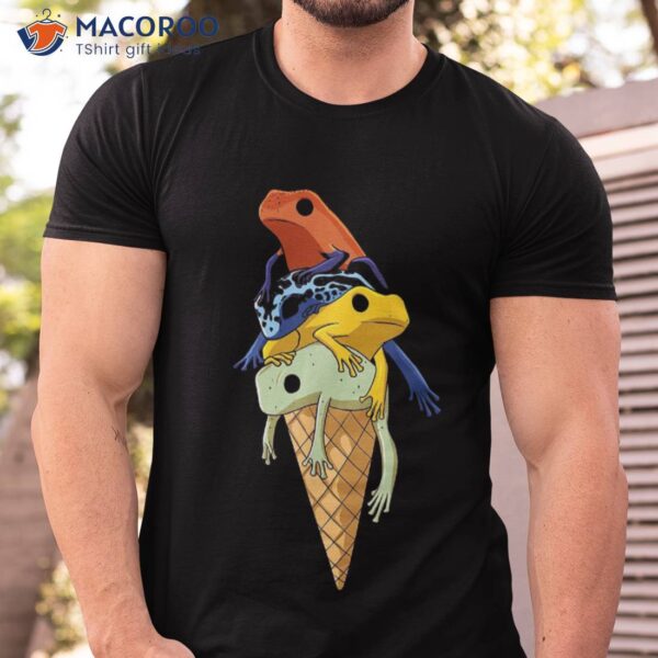 Funny Poison Dart Frogs Ice Cream Shirt