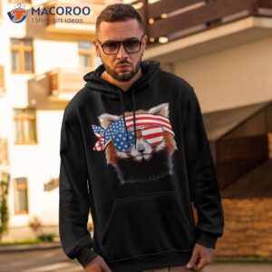 funny red panda bear american flag indepedence day july 4th shirt hoodie 2