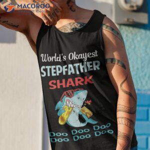 funny shark stepfather shirt tank top 1