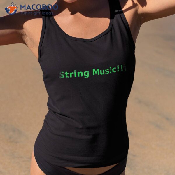 Funny String Music Basketball Athlete Joke Shirt