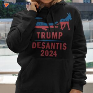 funny trump desantis 2024 alligator donkey america florida shirt hoodie