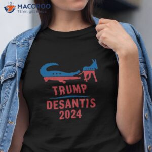 funny trump desantis 2024 alligator donkey america florida shirt tshirt