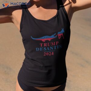 funny trump desantis 2024 florida alligator donkey america shirt tank top 2