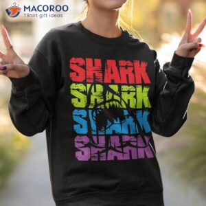 funny vintage shark design for basking goblin lovers shirt sweatshirt 2