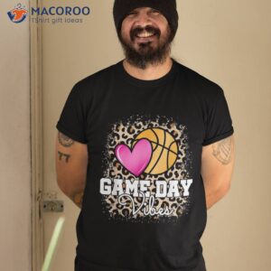 game day basketball leopard print girls shirt tshirt 2