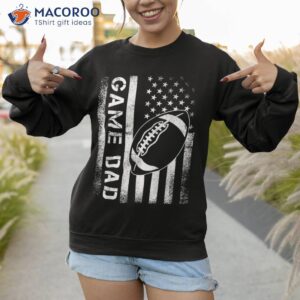 game day with american football usa flag lovers mom dad shirt sweatshirt 1