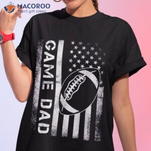 game day with american football usa flag lovers mom dad shirt tshirt 1