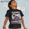 Gamer Girl Level 11 Unlocked Video Game 11th Birthday Gift Shirt