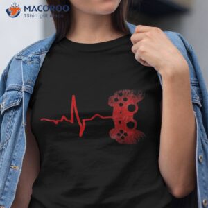 gamer heartbeat video games gaming boys teens shirt tshirt