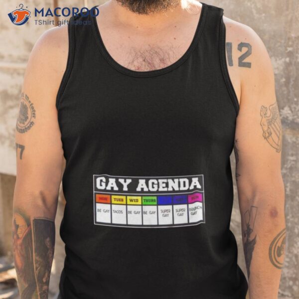 Gay Agenda Be Gay Tacos Brunch Shirt