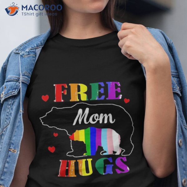 Gay Lgbt Pride Month Mama Bear For Free Mom Hugs Lgbtq Shirt