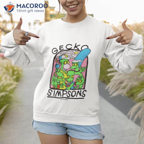 Gecko Simpsons Hawaii Shirt