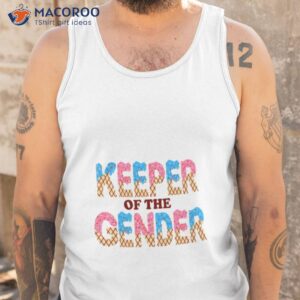 gender reveal party ice cream keeper of the gender shirt tank top